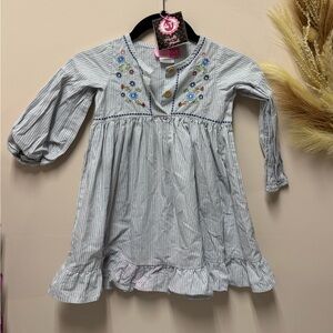 Good Lad Blue Striped Casual Dress